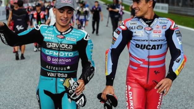 David Alonso and Marc Marquez